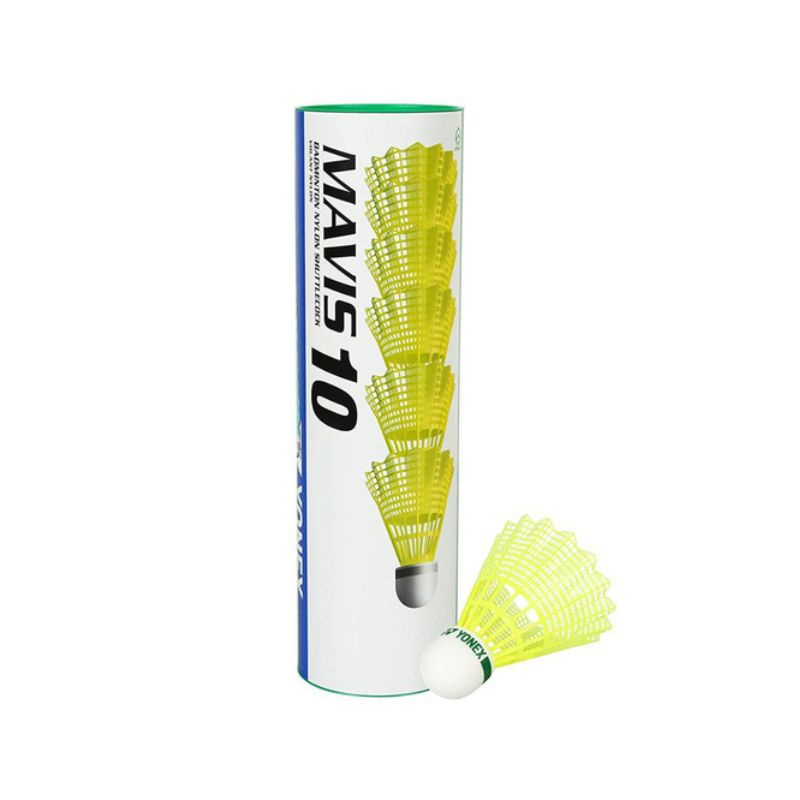 Yonex Mavis 10 Nylon Suttlecock - Yellow (Pack of 6)