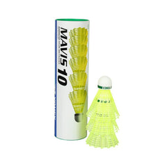 Yonex Mavis 10 Nylon Suttlecock - Yellow (Pack of 6)