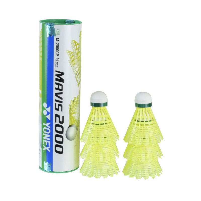Yonex Mavis 2000 Nylon Suttlecock - Yellow (Pack of 6)