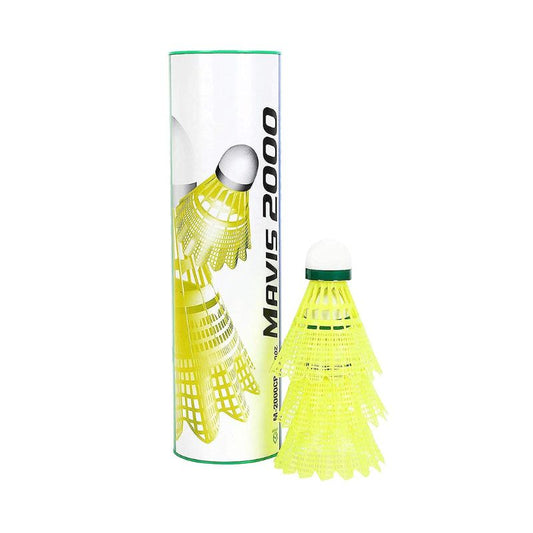 Yonex Mavis 2000 Nylon Suttlecock - Yellow (Pack of 6)