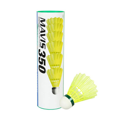 Yonex Mavis 350 Nylon Shuttlecock - Yellow (Pack of 6)
