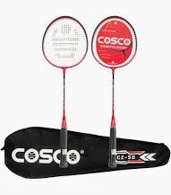 Cosco Cz 50 Twin Green Strung Badminton Racquet