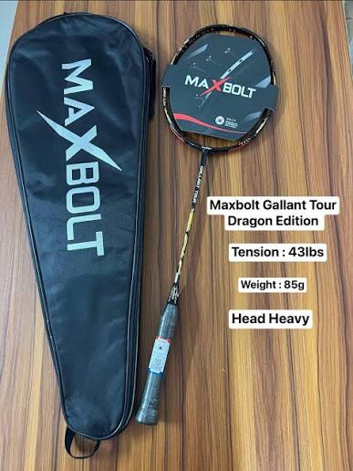 Maxbolt Gallant Tour Dragon Edition Badminton Racket (Dragon) – Head-Heavy Powe