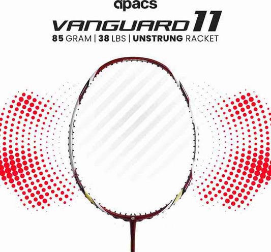 Apacs Vanguard 11 Unstrung Badminton Racquet | High Modulus Graphite | Head Heavy Balance | Maximum Power | Durable Frame | Ideal for Intermediate & Advanced Players