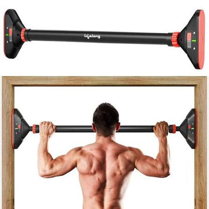 Konex Pull Up Bar| Adjustable|60-100 Cm| Anti Slip Grip | Upto 200 kg | Solid