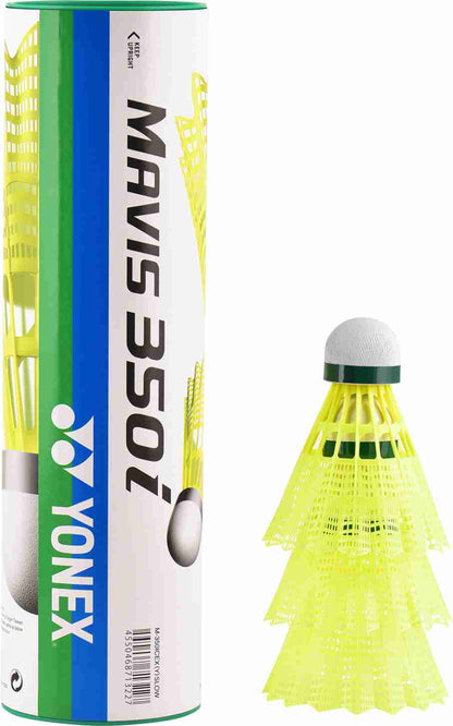 Yonex Mavis 350i nylon shuttlecock yellow slow 6 pcs in the box