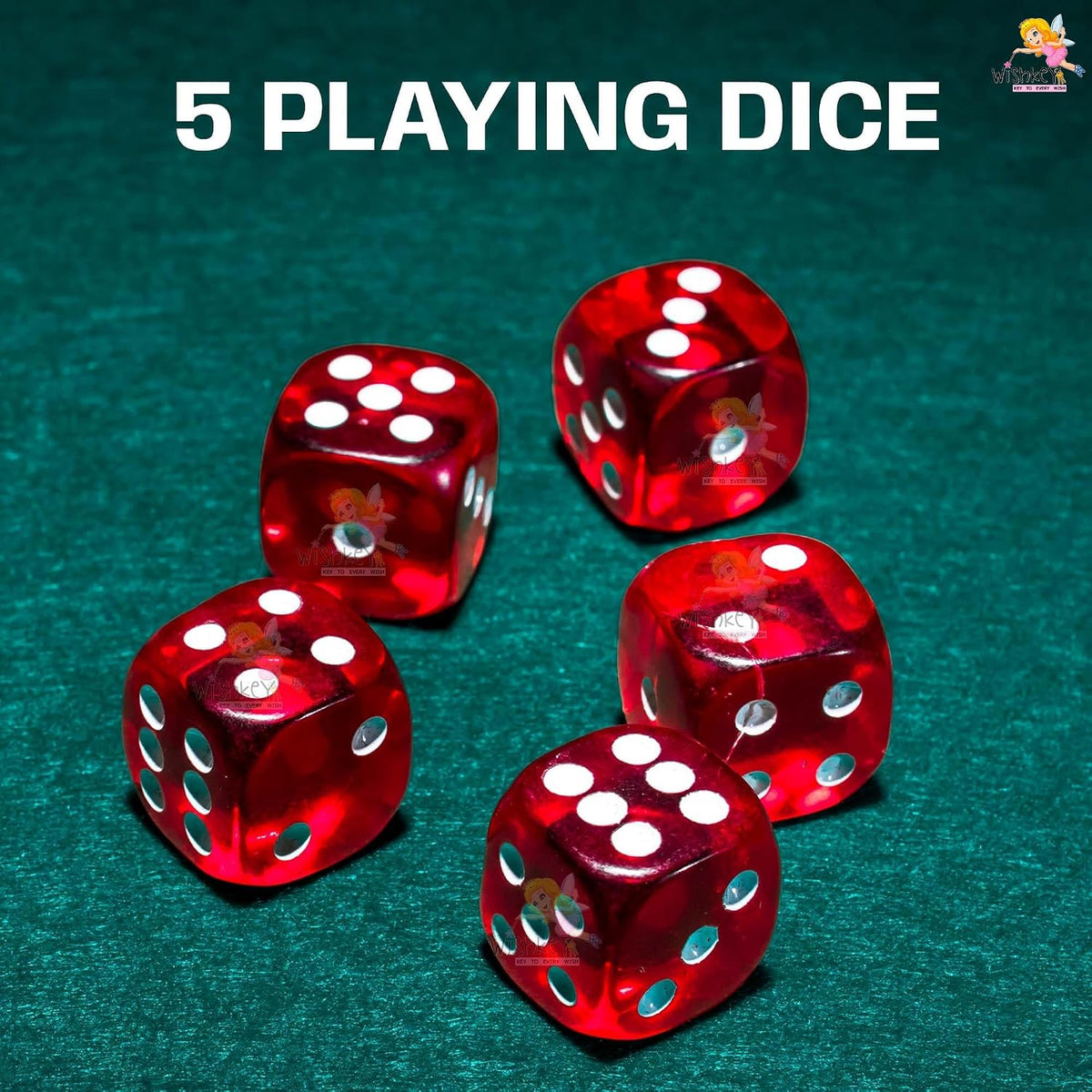WISHKEY Golden Casino Style Poker Set, 300 Pcs Ceramic Printed Denomination Chips with Lockable Aluminum Finish Case 2 Decks of Cards 5 Dice 1 Dealer Button 2 Keys Classic Multiplayer Game, 14+ Years