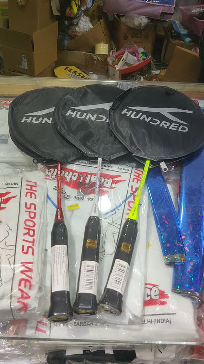 HUNDRED POWERTEK 200 JR Badminton Racket with Full Cover