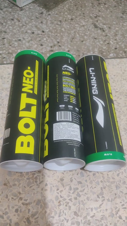 Li-Ning Bolt Neo (6 in 1) Nylon Badminton Shuttlecock (Yellow)