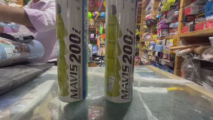 Yonex Mavis 200i Nylon Suttlecock - Yellow (Pack of 6)