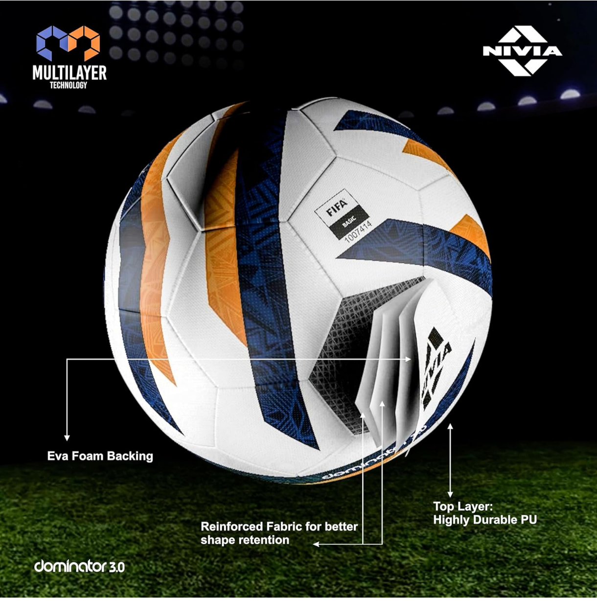 Nivia dominator 3.0 football size 5