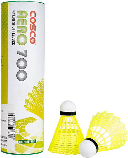 Cosco 700 nylon shuttlecock 6pcs ka box