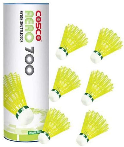 Cosco 700 nylon shuttlecock 6pcs ka box