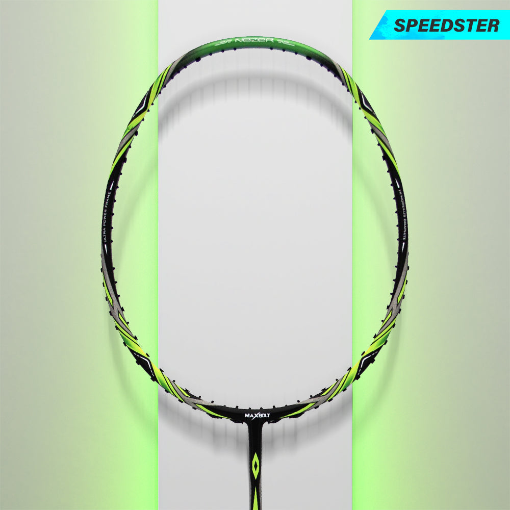 MAXBOLT NEXET X 19 BADMINTON RACKET 65 GRAMS.