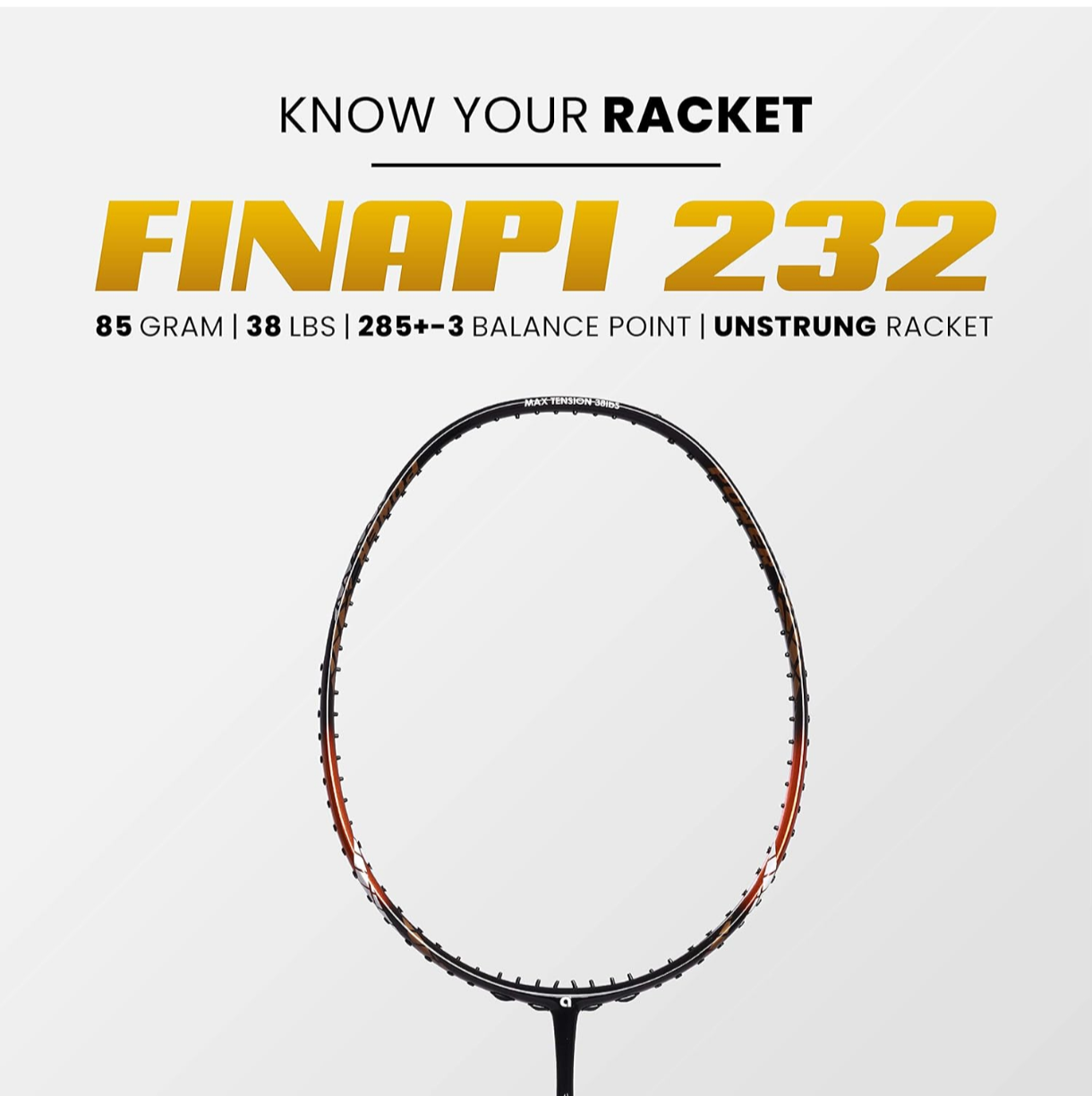 Apacs Finapi 232 XTRA Power Badminton Racket