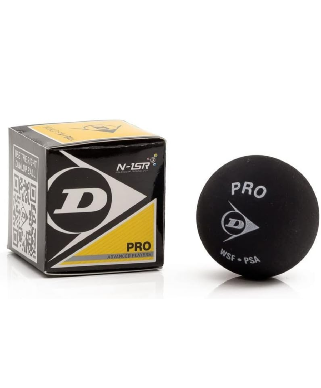 Dunlop 700108A  Squash Ball, Size Standard (Black)