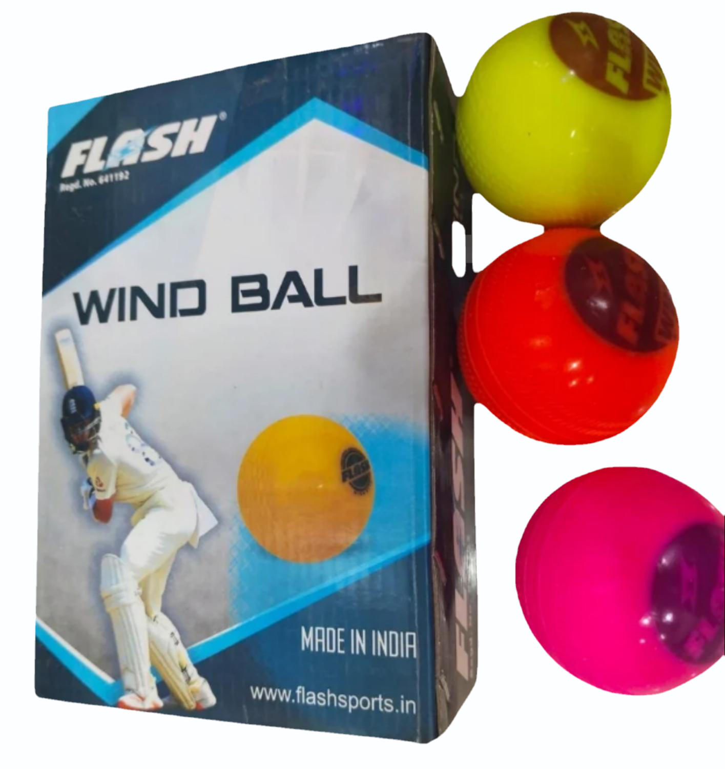 Flash wind ball cricket ball