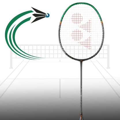 Yonex Astrox 99 Game 3rd Gen Unstrung Badminton Racquet – Black/Green 4U5 | Head-Heavy Power Racket | Graphite Frame for