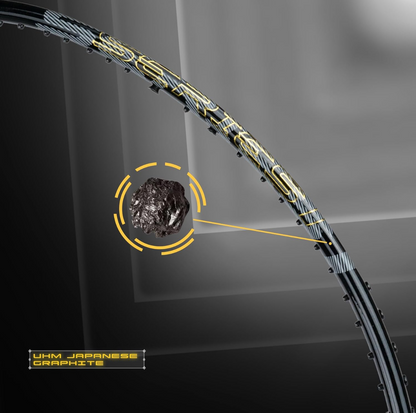 Apacs Dark Knight Series 1 | World's First 40LBS, 80g Ultra Strong Frame | 100% Japanese Graphite | Ultra high Tension Yet Super Light | Special Series Badminton Racket with Full Cover