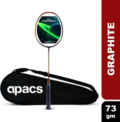 Apacs Super Speed (Unstrung) | World’s First 5.5mm Slim Shaft | Aero Box Frame | Durapro Carbon + Power Booster Shaft | 32 lbs Max Tension | Slightly Head Heavy | 6U | Made in Vietnam (Black)