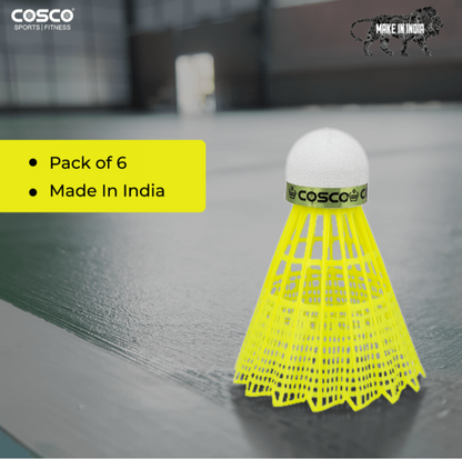 Cosco 500 nylon shuttlecock 6pcs packet