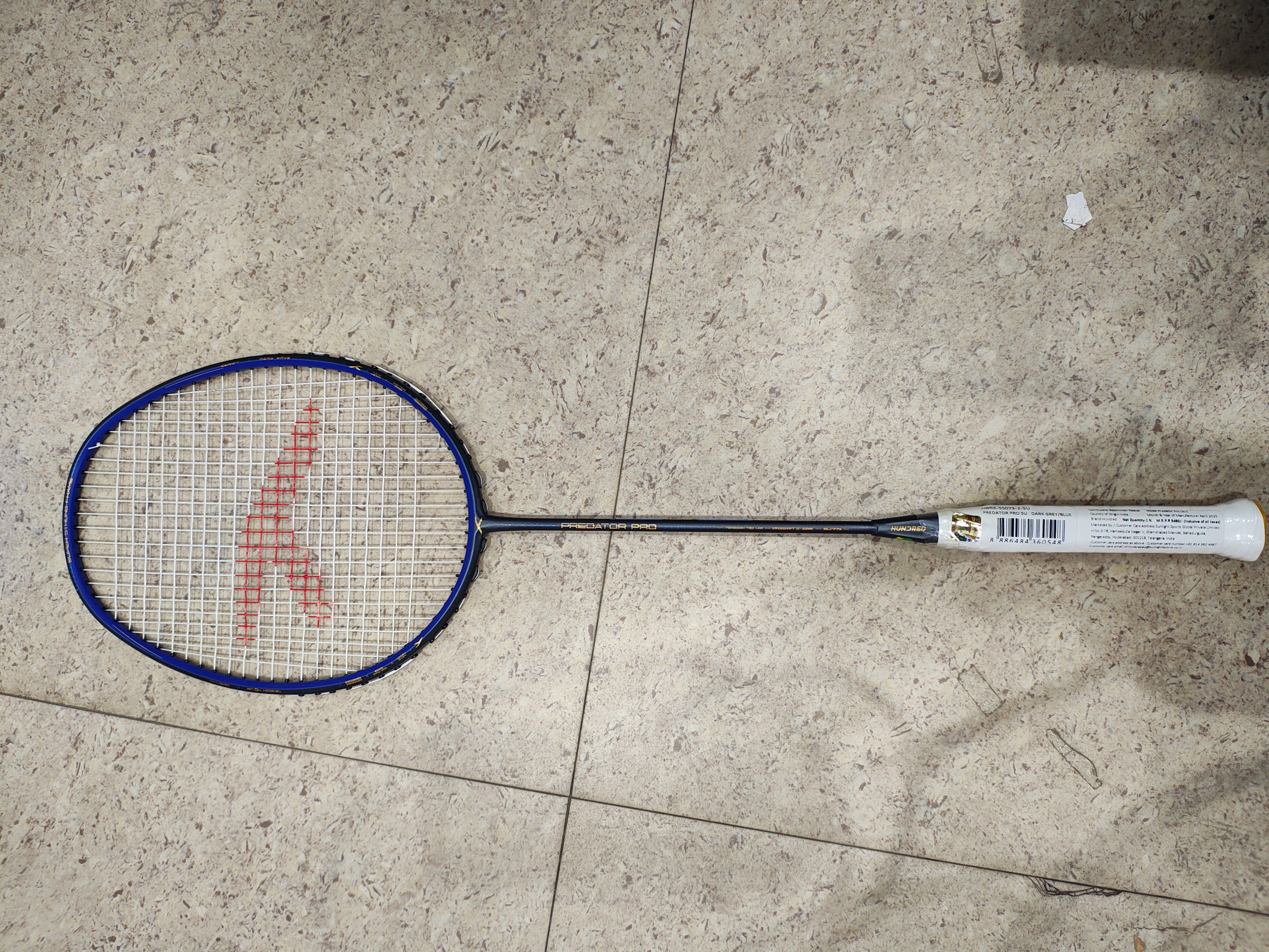 HUNDRED PREDATOR PRO 40 LBS 5U BADMINTON RACKET