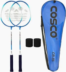 COSCO CB-86 Badminton Racquet Set Yellow Strung Badminton Racquet (Pack of: 2, 100 g)