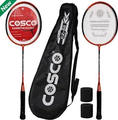 Cosco Cz 50 Twin Green Strung Badminton Racquet