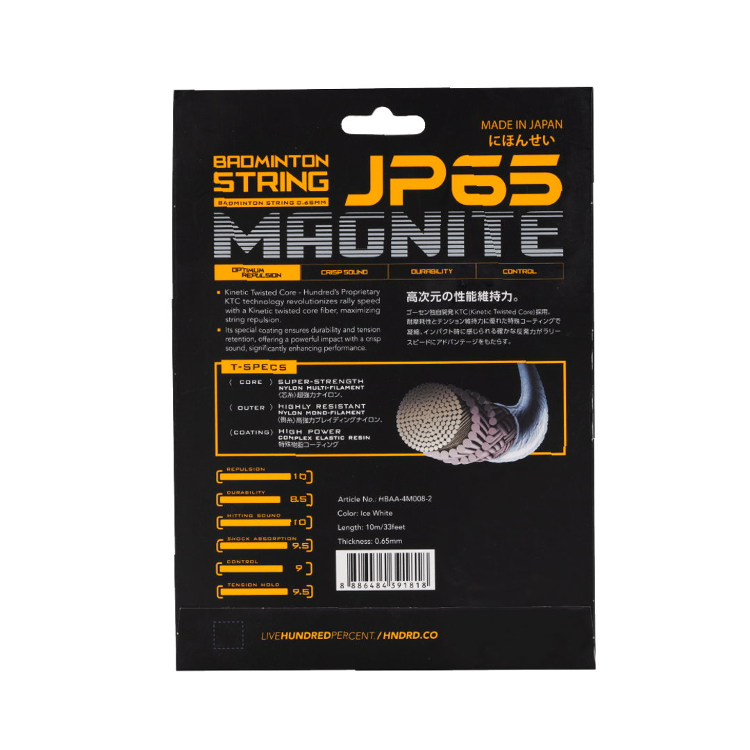 Hundred JP65 magnite badminton racket string