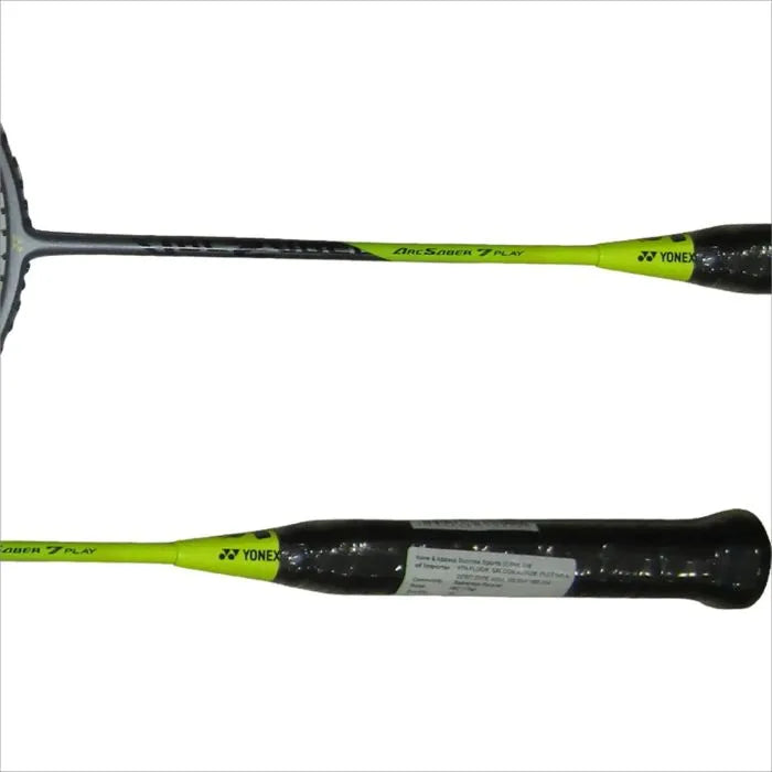 YONEX Arcsaber 7 Play Strung Graphite Badminton Racquet with Full Cover (Grey/Yellow)