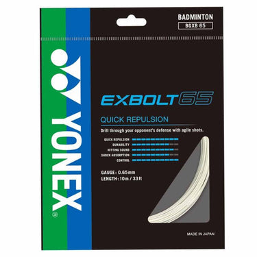Yonex Exbolt 68 Badminton String – High Repulsion Power, Quick Response, Durable & Control-Oriented String for Advanced Players